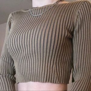 Cropped sweater